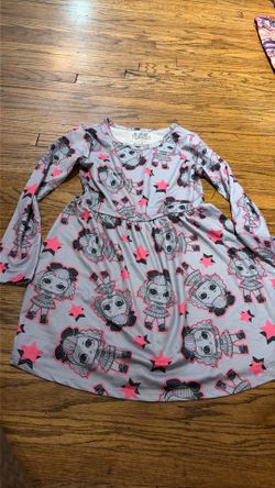 Grey LOL dress long sleeve