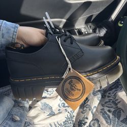 Dr Martins (NEW) Leather Platform Shoes Women Size 8 Doc Martins