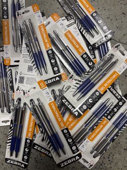 Gel Retractable Pens – Lot of ~10