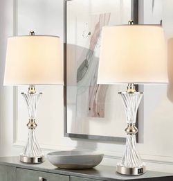 BRAND NEW Set of Glass Lamps