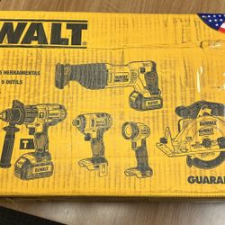 Dewalt 5 Piece Power Tool set