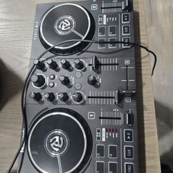 Numark Beginners Party Mix II DJ Controller Set with Built-In Lights, Mixer for Serato Lite