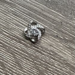 Cute Silver CZ Pendant