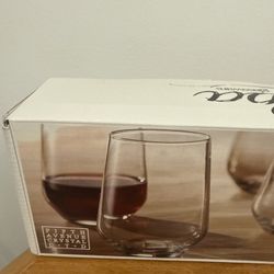Stemless Wine Glasses Set Of 4