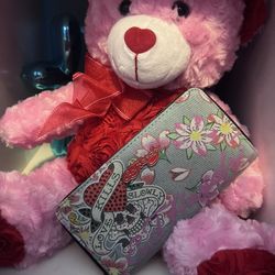 $40 Plush Bear And Wallet 