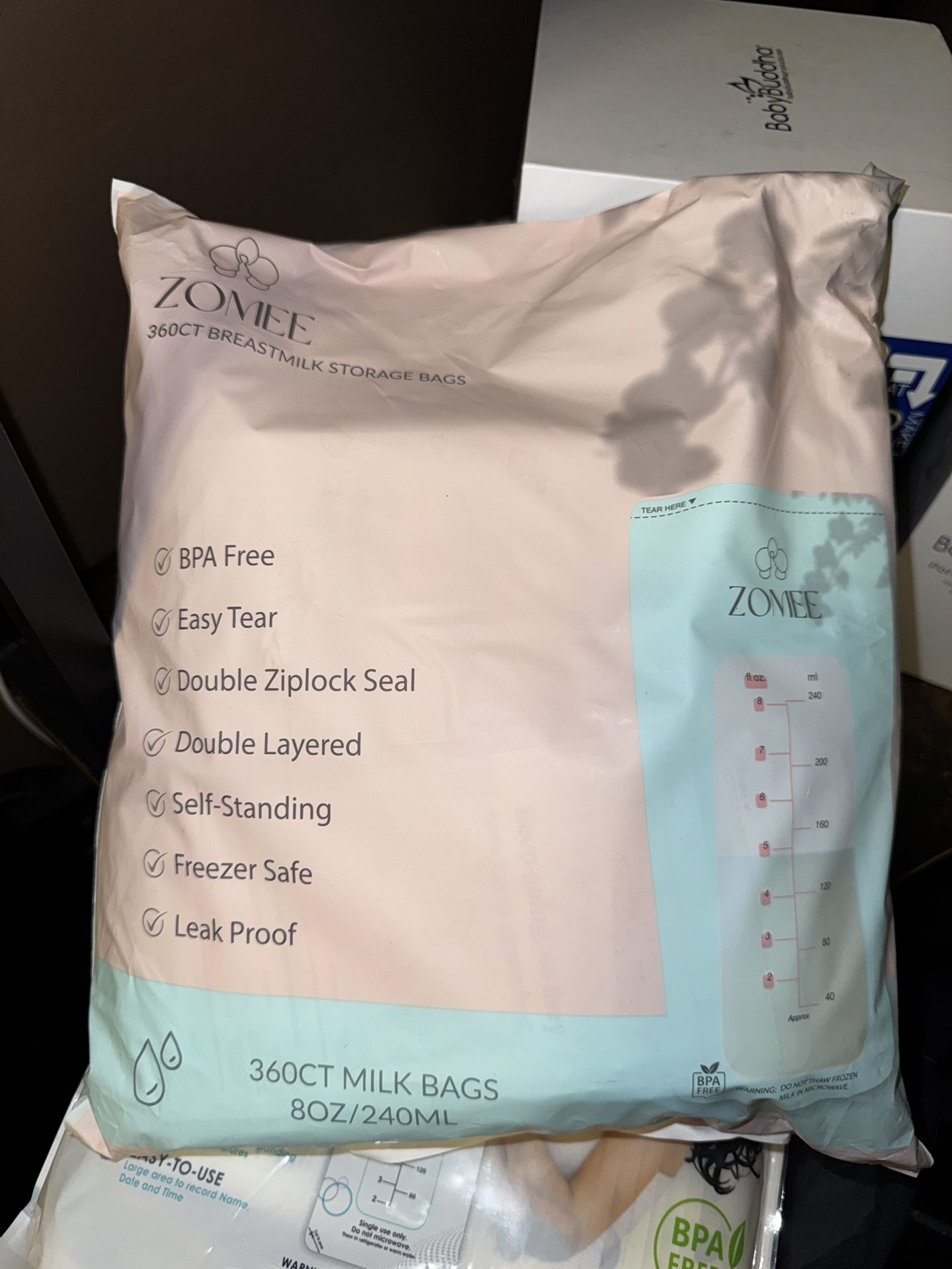 Zomee 360 Pck Milk Bags
