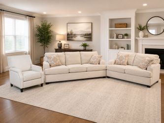 Free Delivery - Super Comfy & Clean Living Room Gray Sofa Set