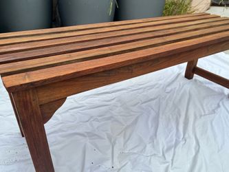 Teak Backless Bench