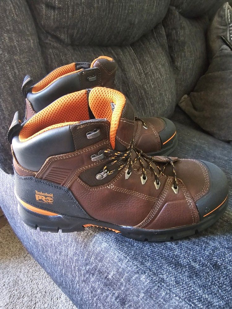 Timberland Pro Men's Endurance Evolution 6" Composite Toe Waterproof Work Boot -Brown
