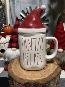 Rae Dunn Santa’s Helper Mug / Topper