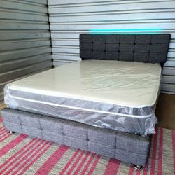 NEW QUEEN-SIZE PILLOW TOP MATTRESS AND BOX SPRING