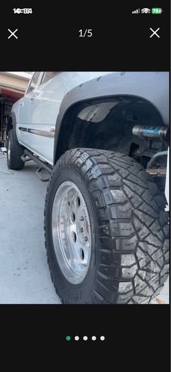 6 X 139 GM 6 Lug 37 " Nitto On 20" X 10 Alloys Alcoa Style Rims