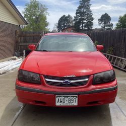 2001 Chevy Impala Red Sedan