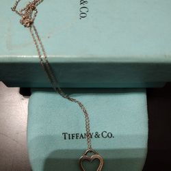 Tiffany & Co. Necklace And Heart Pendant