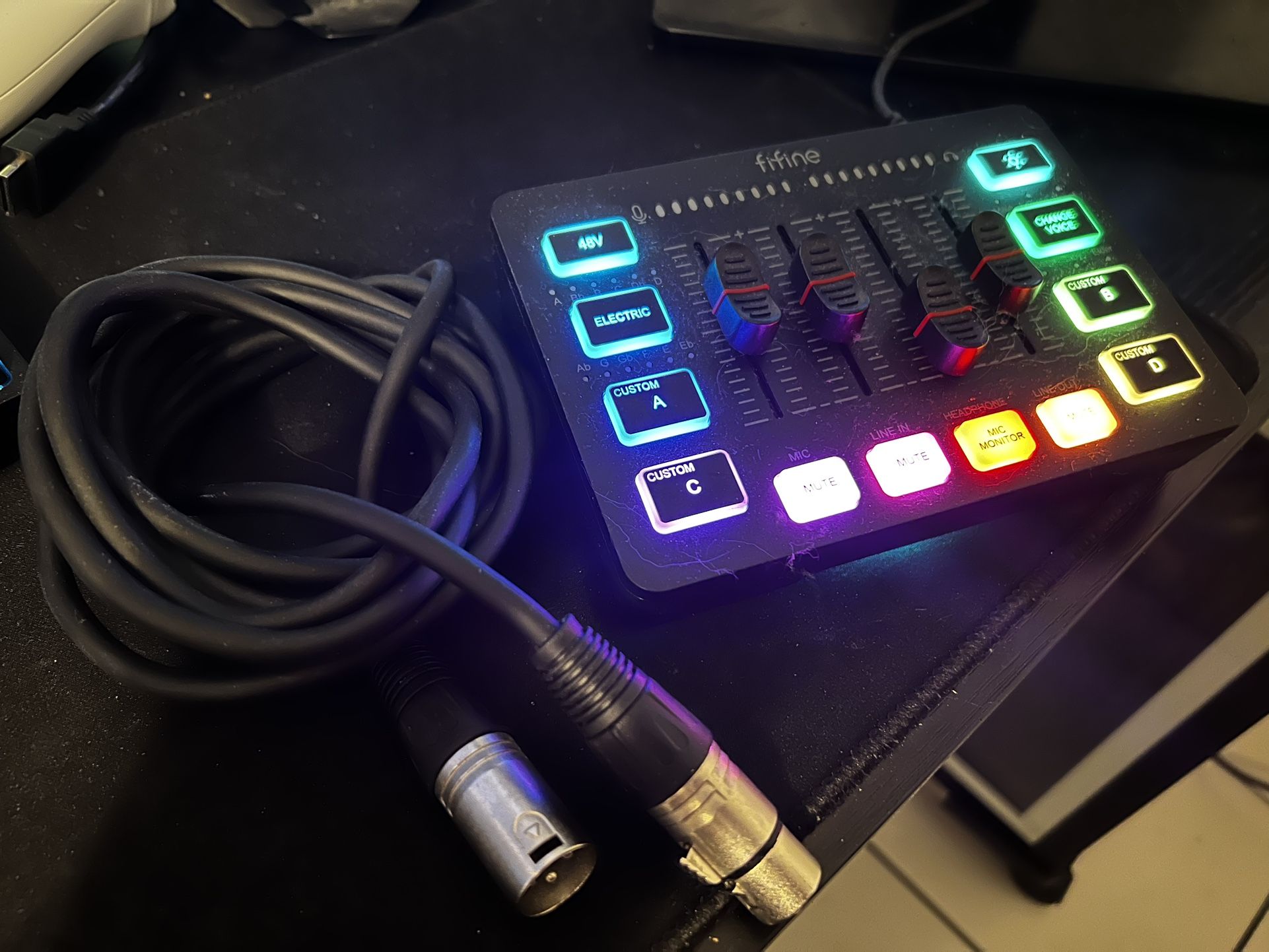 FIFINE Audio Mixer & XLR Cable