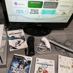 Nintendo Wii Bundle With Games 