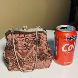 Beautiful Vintage Valerie Stevens Cluth Wristlet Purse