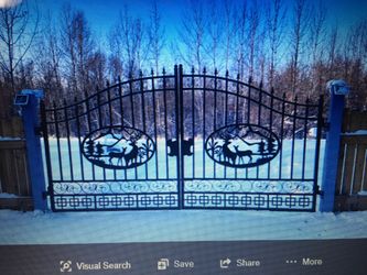 Brand New 14 Foot Wrought Iron Gates