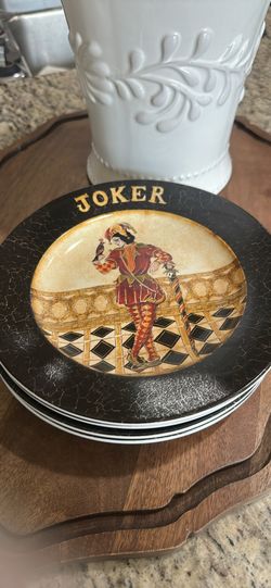 (4) Cypress Home Poker Plates 