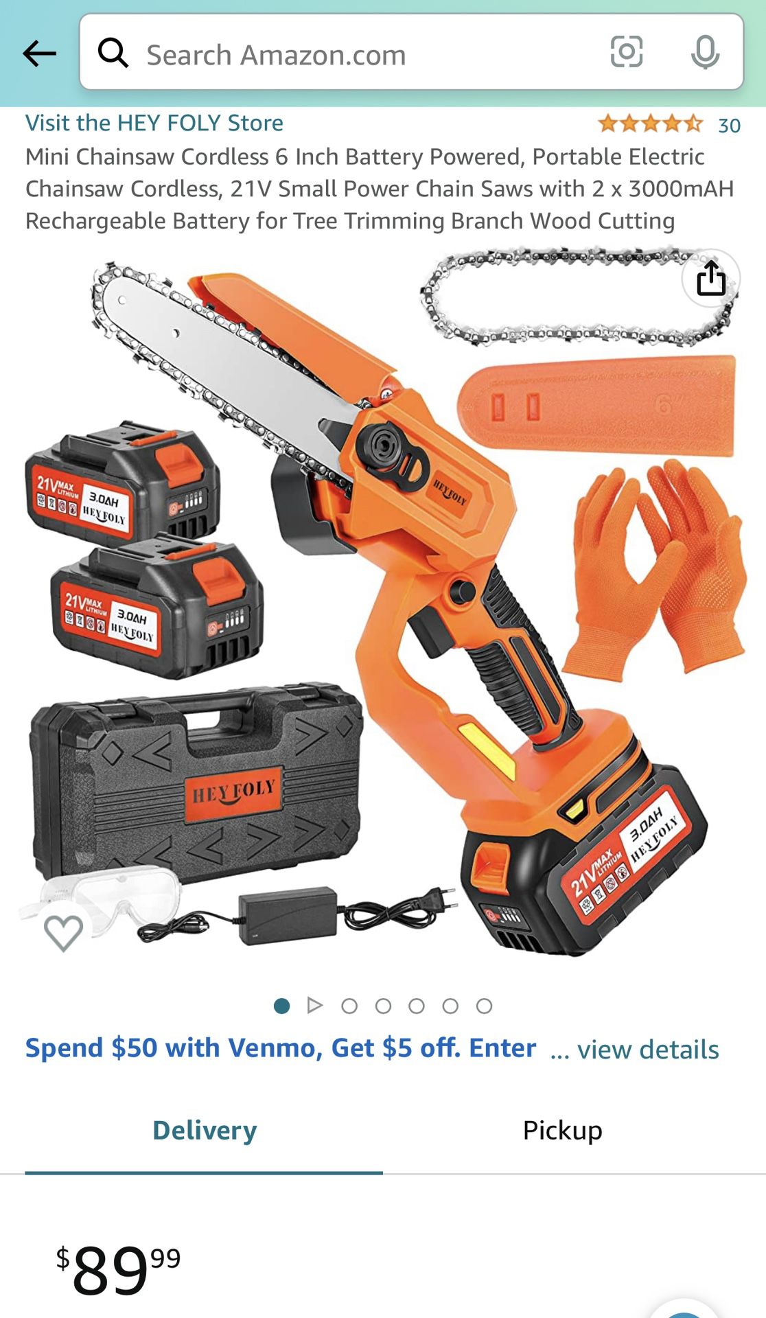 Mini Chainsaw Cordless 6 Inch Battery Powered, Portable Electric Chainsaw  Cordless, 21V Small Power Chain Saws with 2 x 3000mAH Rechargeable Battery  f for Sale in Newport Beach, CA - OfferUp