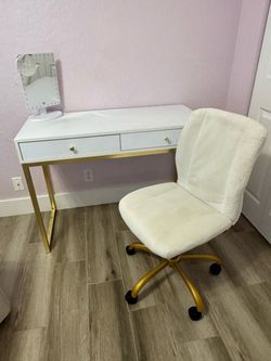 Desk and chair