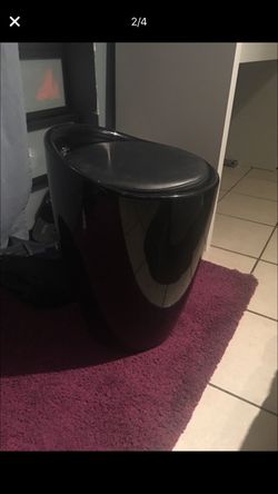 Black Storage stool