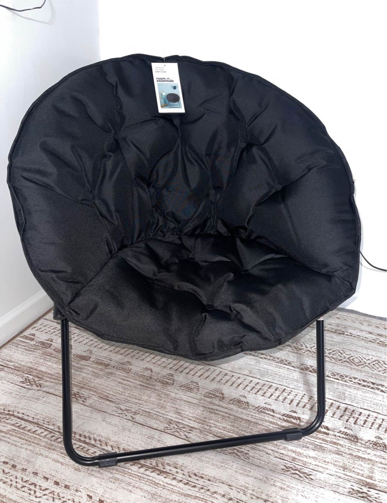 Dish Dorm Chair Black - Room Essentials™
