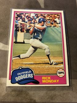 1981 Topps Baseball Card #726 Rick Monday