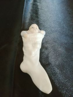 Lladro "Baby's First Christmas" 1992 Ornament Stocking