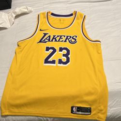 Authentic Lebron James Laker Jersey Nike 