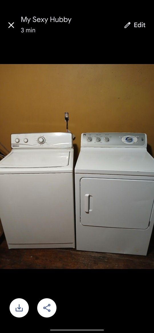 Maytag Washer And Ge Dryer Set 
