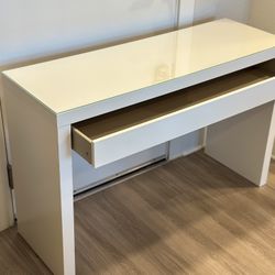 IKEA MALM White Dressing Table, white, 47 1/4x16 1/8 "