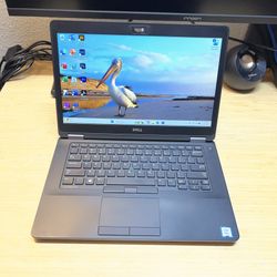 LOADED i7 Dell 14” Laptop Computer / Intel Core i7 CPU / Radeon R7 M360 GPU / 8GB DDR4 RAM / 128GB SSD / Windows 11 Pro / Office / Adobe