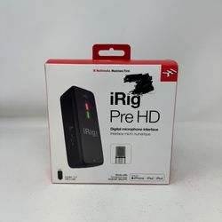 New IK Multimedia iRig Pre HD Digital XLR Mic Interface IP-IRIG-PREHD-IN