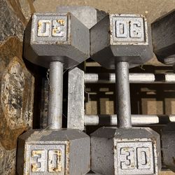 30 lbs dumbbells weights