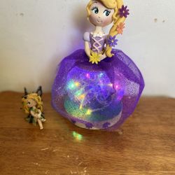 Recuerdos Centros De Mesa Rapunzel Lámparas (Migajón Artesanal)