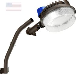 Juyace 18000lm LED Barn Light Dusk to Dawn Outdoor Lighting 120W 5000K Daylight Adjustable Angle Yard with Photocell IP65 Waterproof for Security Area