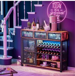 Industrial Wine Bar cabinet