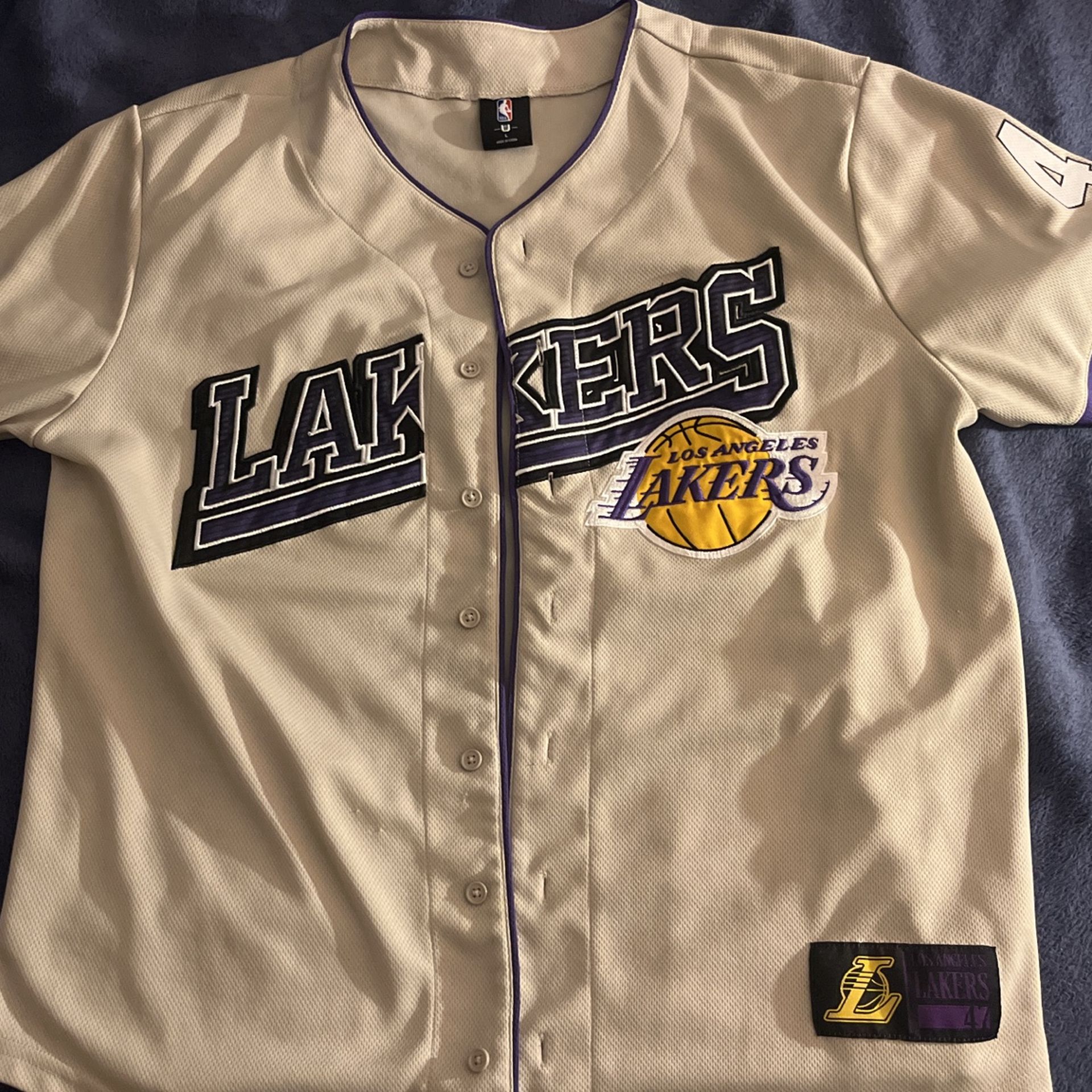 New Era Ultra Game Los Angeles Lakers Baseball Jersey