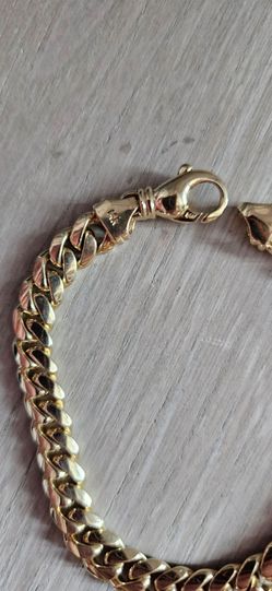 14k miami cuban bracelet
