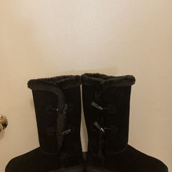 Black Genuine Suede Women’s Boots (see Description for Price)