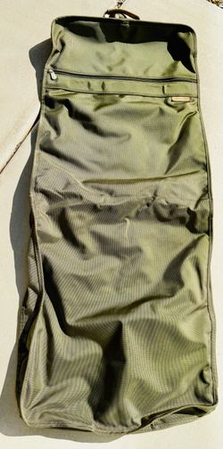 Briggs & Riley Olive Green Ballistic Nylon Tri-Fold Hanging Garment Bag Travel