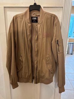 Men's CSG Tan Flight Bomber Jacket