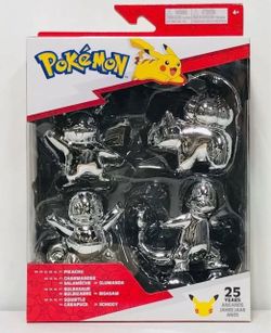 Pokémon 25th Anniversary Silver Action Figure 4 Pack