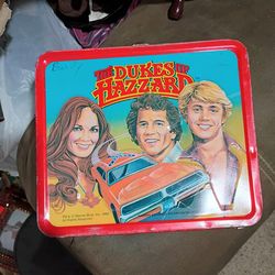 Dukes of hazards metal lunchbox 1980