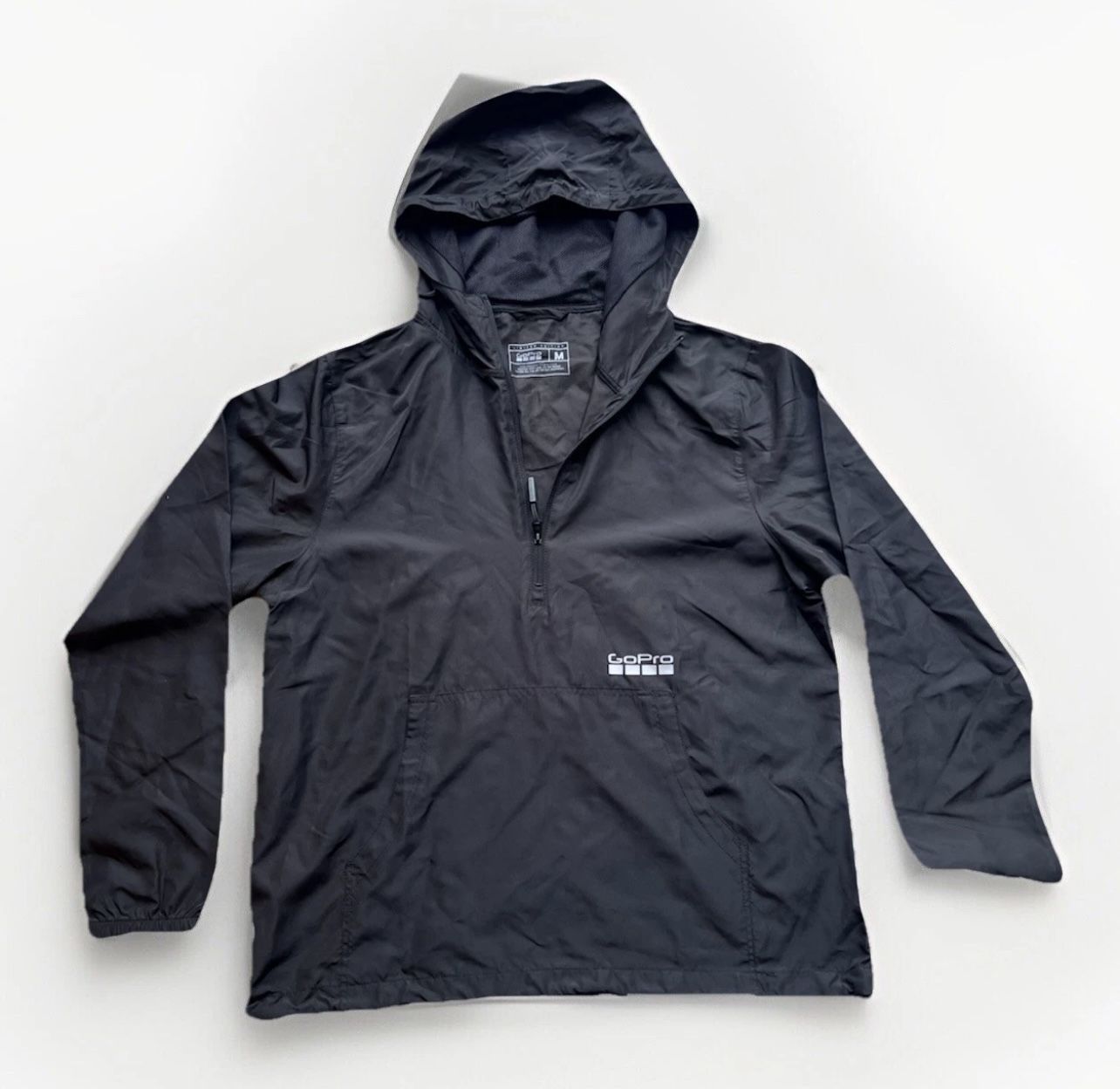 GoPro Sparrow Lightweight Water Resistant Windbreaker Jacket - Size M Black