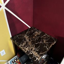 3 Pc Faux Marble Table Set 