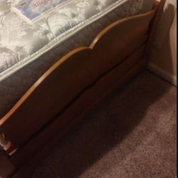Free Wooden Twin Size Frame & Headboard 