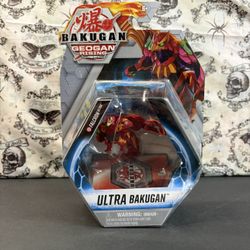 Bakugan Geogan Rising Pyrus Falcron Sealed Spinmaster 3"