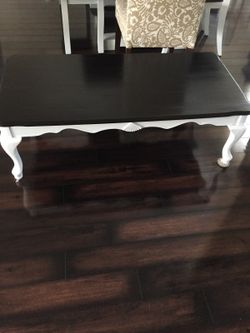Coffee table and two end tables